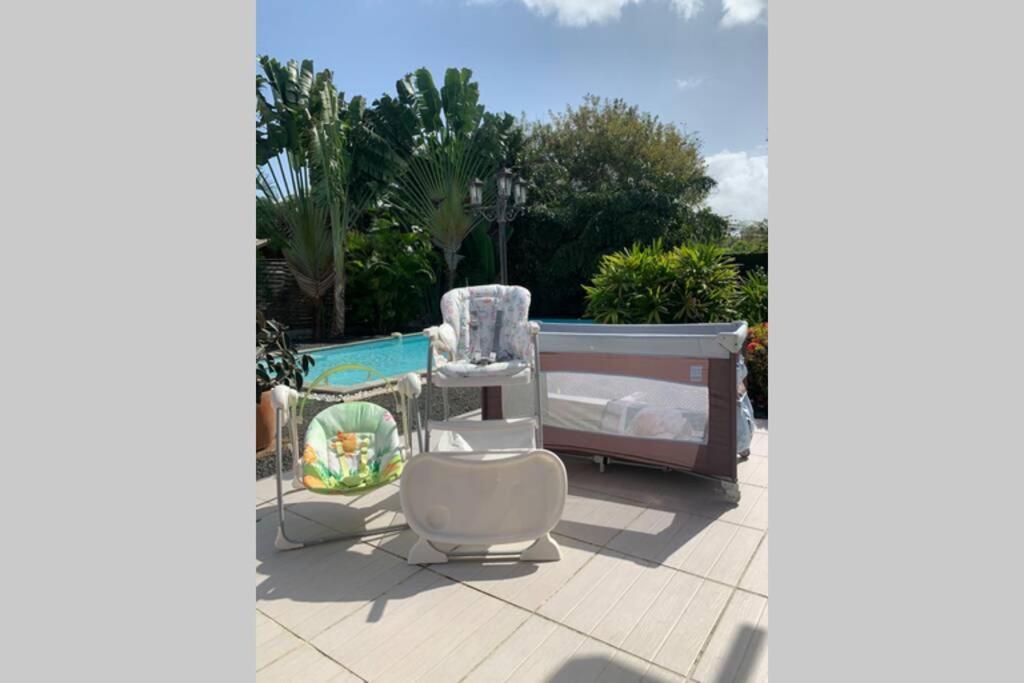 Villa White Piscine A Debordement 圣弗朗索瓦 外观 照片